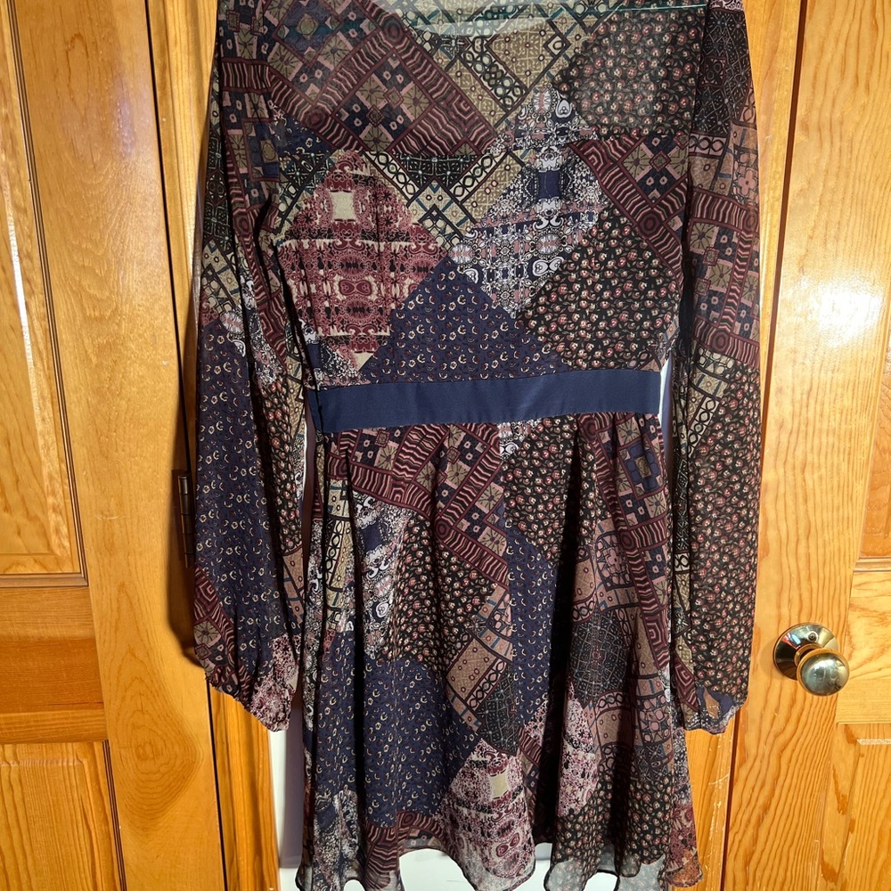 Bcbgmaxazria Patchwork Midi Dress - Multicolor - image 2